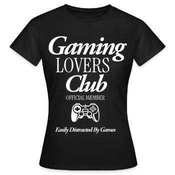 Club des amateurs de jeux vidéo - T-shirt Femme - noir - Devant - AI Model Female 172 dark (172cm)