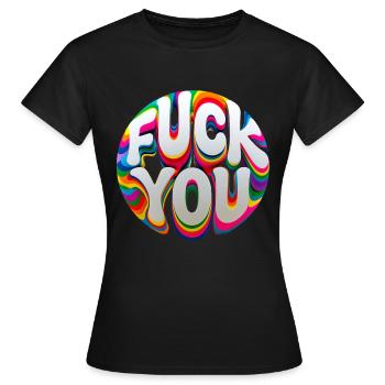 Provocation colorée - T-shirt Femme - noir - Devant - AI Model Female 172 dark (172cm)