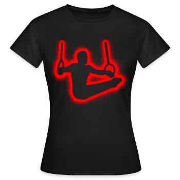 Gymnastique Gymnastique Ring Gymnastique Rings Gymnastique Enfants - T-shirt Femme - noir - Devant - AI Model Female 172 dark (172cm)