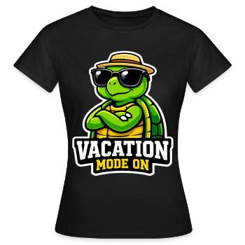 Vacances de tortues cool vacances d’été - T-shirt Femme - noir - Devant - AI Model Female 172 dark (172cm)