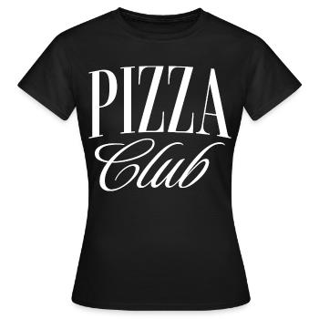Pizza Club - T-shirt Femme - noir - Devant - AI Model Female 172 dark (172cm)