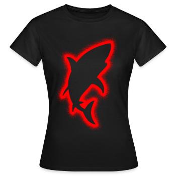 Requins Sharks Enfants Garçons Shark - T-shirt Femme - noir - Devant - AI Model Female 172 dark (172cm)
