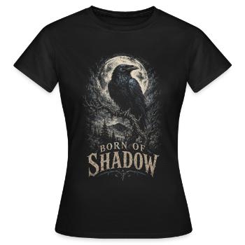 Rabe Raben Né de l’Ombre - T-shirt Femme - noir - Devant - AI Model Female 172 dark (172cm)