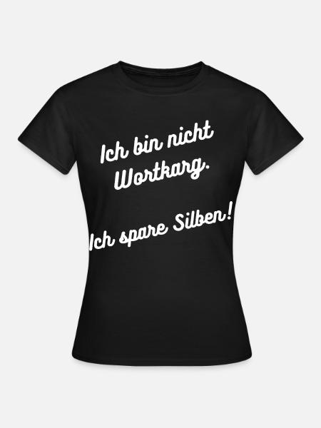 Heimatliebe Nord/Wortkarg - Frauen T-Shirt - Schwarz