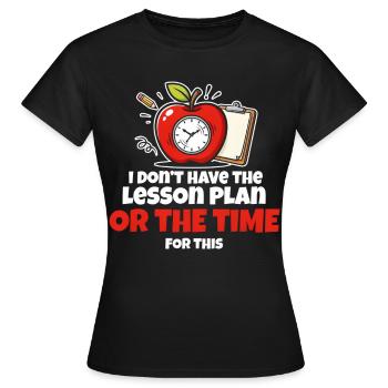 Meme de leçon de presse - T-shirt Femme - noir - Devant - AI Model Female 172 dark (172cm)