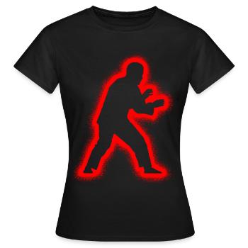 Judoka arts martiaux hommes Enfants Garçons Judo - T-shirt Femme - noir - Devant - AI Model Female 172 dark (172cm)