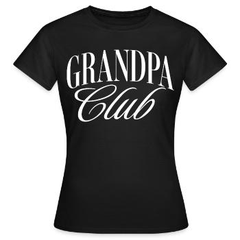 Grandpa Club - Frauen T-Shirt - Schwarz - Vorne - AI Model Female 172 dark (172cm)