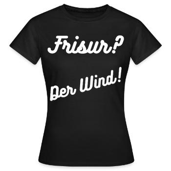 Heimatliebe Nord/coiffure ? - T-shirt Femme - noir - Devant - AI Model Female 172 dark (172cm)