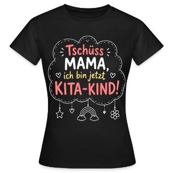 Kita-Kind Abschied von Mama - Frauen T-Shirt - Schwarz - Vorne - AI Model Female 172 dark (172cm)