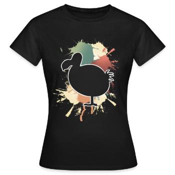 Dodo - Frauen T-Shirt - Schwarz - Vorne - AI Model Female 172 dark (172cm)