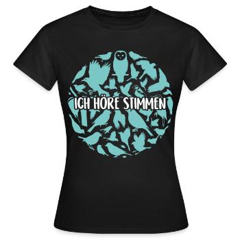 Birdwatching - Frauen T-Shirt - Schwarz - Vorne - AI Model Female 172 dark (172cm)