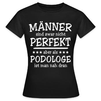 Podologe Männer - Frauen T-Shirt - Schwarz - Vorne - AI Model Female 172 dark (172cm)