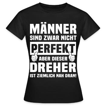 Dreher - Frauen T-Shirt - Schwarz - Vorne - AI Model Female 172 dark (172cm)