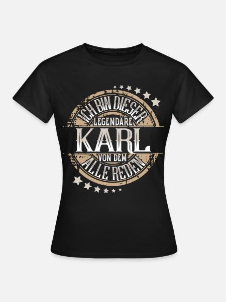Karl - Frauen T-Shirt - Schwarz