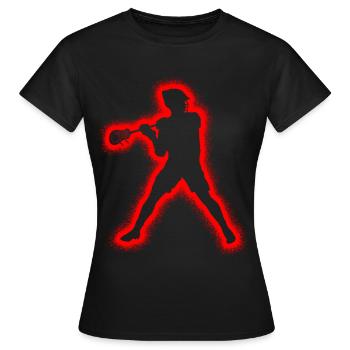 Lacrosse Spieler Herren Kinder Lacrosse Jungen - Frauen T-Shirt - Schwarz - Vorne - AI Model Female 172 dark (172cm)