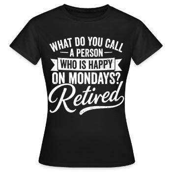 Retirement Plan Guitar - Frauen T-Shirt - Schwarz - Vorne - AI Model Female 172 dark (172cm)