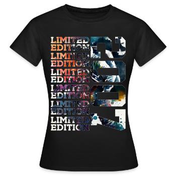 WELTRAUM 19 JAHRE 2007 ASTRONAUT 19. GEBURTSTAG - Frauen T-Shirt - Schwarz - Vorne - AI Model Female 172 dark (172cm)