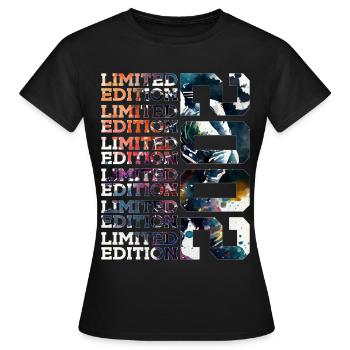 SPACE 24 YEARS OLD 2002 ASTRONAUT 24TH BIRTHDAY - Women's T-Shirt - black - Front - AI Model Female 172 dark (172cm)