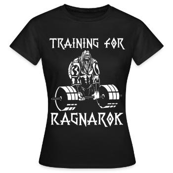 Formation pour le Ragnarök - T-shirt Femme - noir - Devant - AI Model Female 172 dark (172cm)