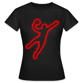 Padel Tennis Padelspieler Herren Kinder Padel - Frauen T-Shirt - Schwarz - Vorne - AI Model Female 172 dark (172cm)