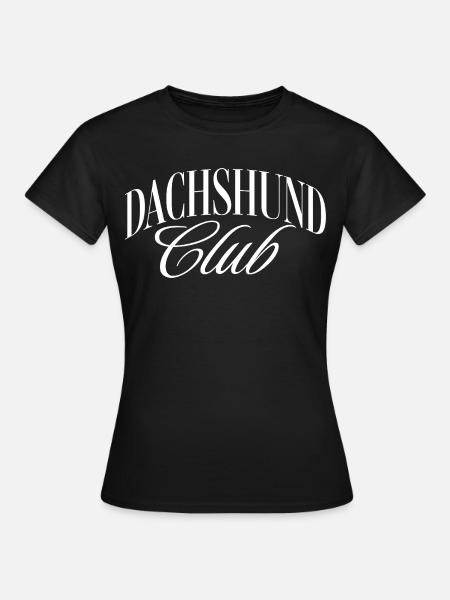 Dachshund Club - Frauen T-Shirt - Schwarz