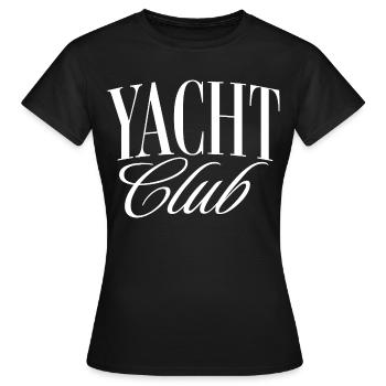 Yacht Club - Frauen T-Shirt - Schwarz - Vorne - AI Model Female 172 dark (172cm)