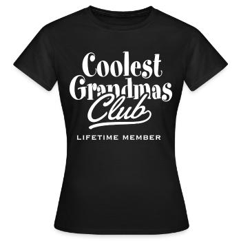 Coolste Großmütter Club Logo - Frauen T-Shirt - Schwarz - Vorne - AI Model Female 172 dark (172cm)