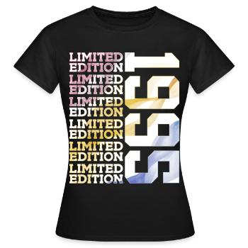LIMITED EDITION 1995 - 31 JAHRE - 31. GEBURTSTAG - Frauen T-Shirt - Schwarz - Vorne - AI Model Female 172 dark (172cm)