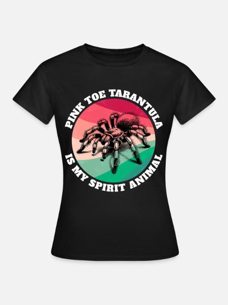 Pinkzeh Rosafuss Tarantel Sprüche - Frauen T-Shirt - Schwarz