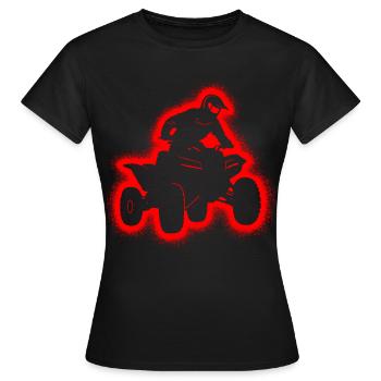 Quad ATV Motocross Kinder Jungen Herren Offroad - Frauen T-Shirt - Schwarz - Vorne - AI Model Female 172 dark (172cm)