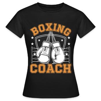 Entraîneur de boxe - T-shirt Femme - noir - Devant - AI Model Female 172 dark (172cm)