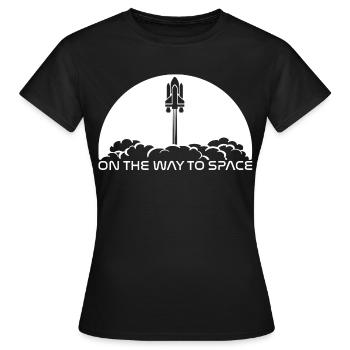 Start unter weißer Sonne - Frauen T-Shirt - Schwarz - Vorne - AI Model Female 172 dark (172cm)