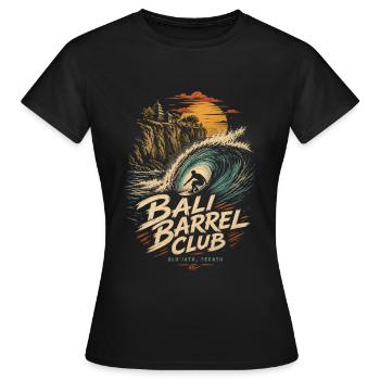 Bali Barrel Club Surf - T-shirt Femme - noir - Devant - AI Model Female 172 dark (172cm)