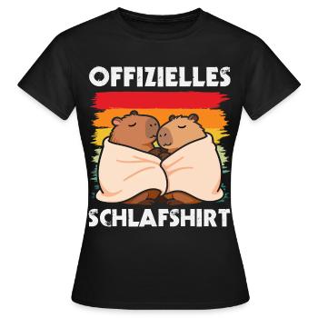 Life is Better with Capybaras - Süßes Nagetier - Frauen T-Shirt - Schwarz - Vorne - AI Model Female 172 dark (172cm)