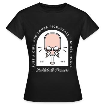 Pickleball-Prinzessin-Mädchen - Frauen T-Shirt - Schwarz - Vorne - AI Model Female 172 dark (172cm)