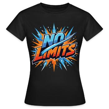 No Limits Dynamisches Leuchten - Frauen T-Shirt - Schwarz - Vorne - AI Model Female 172 dark (172cm)