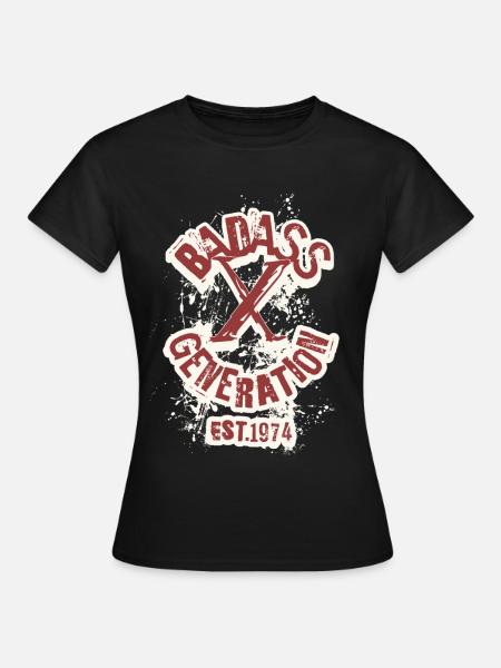Badass Generation X 1974 - Frauen T-Shirt - Schwarz