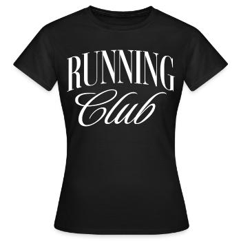 Club de course - T-shirt Femme - noir - Devant - AI Model Female 172 dark (172cm)