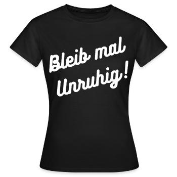 HN Stay Restless – Écriture manuscrite - T-shirt Femme - noir - Devant - AI Model Female 172 dark (172cm)