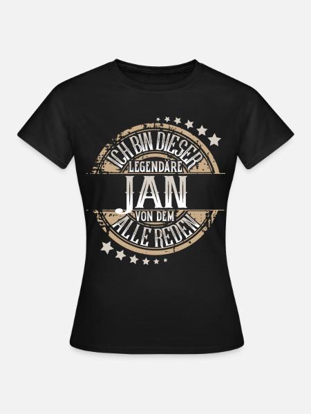 Jan - Frauen T-Shirt - Schwarz