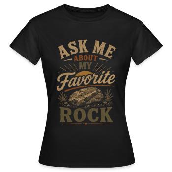 Rock Lovers Geology Nature Stones - Women's T-Shirt - black - Front - AI Model Female 172 dark (172cm)