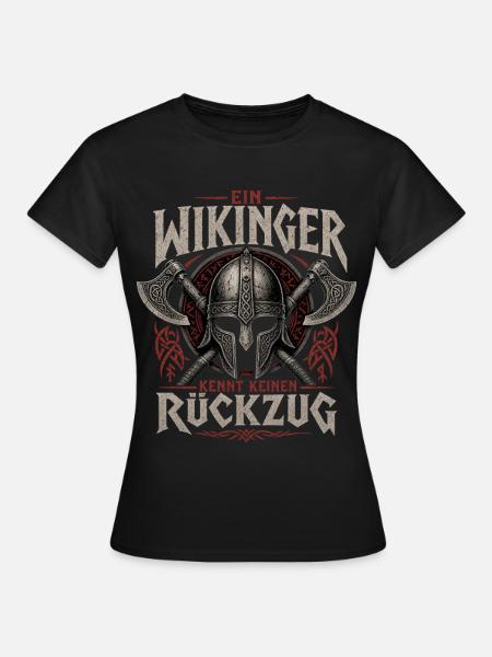 Wikinger Spruch - Frauen T-Shirt - Schwarz