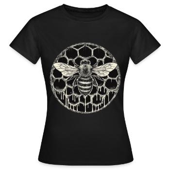 Costume d’apiculteur Fournitures apicoles Apiculteur Apiculteur - T-shirt Femme - noir - Devant - AI Model Female 172 dark (172cm)