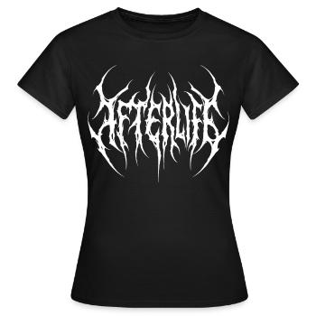 Aggressive Beyond Thorns Metal Lettering - Women's T-Shirt - black - Front - AI Model Female 172 dark (172cm)