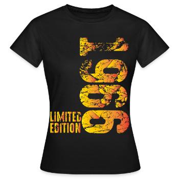 60e anniversaire Gift Limited construite en 1966 - T-shirt Femme - noir - Devant - AI Model Female 172 dark (172cm)