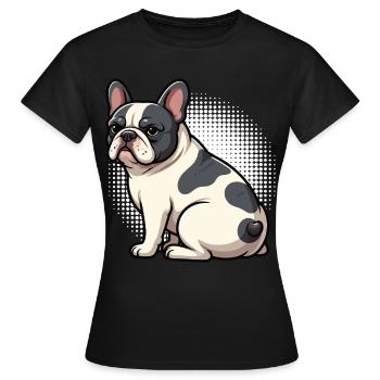 Bouledogue français Frenchie Propriétaire de Frenchie - T-shirt Femme - noir - Devant - AI Model Female 172 dark (172cm)