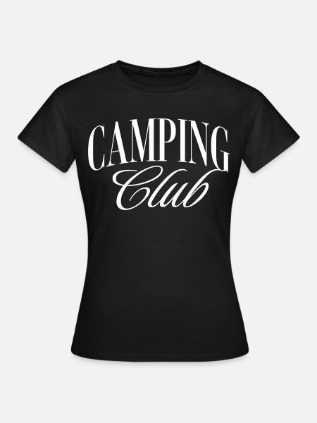 Camping Club - Frauen T-Shirt - Schwarz