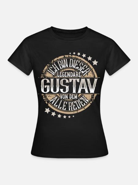 Gustav - Frauen T-Shirt - Schwarz