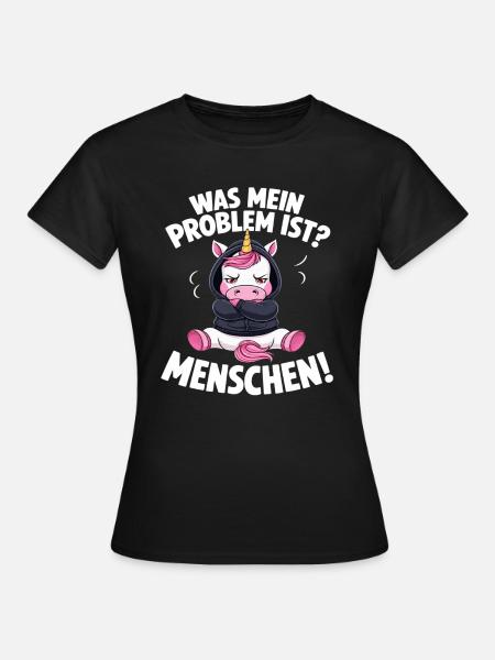 Ich Hasse Menschen - Frauen T-Shirt - Schwarz
