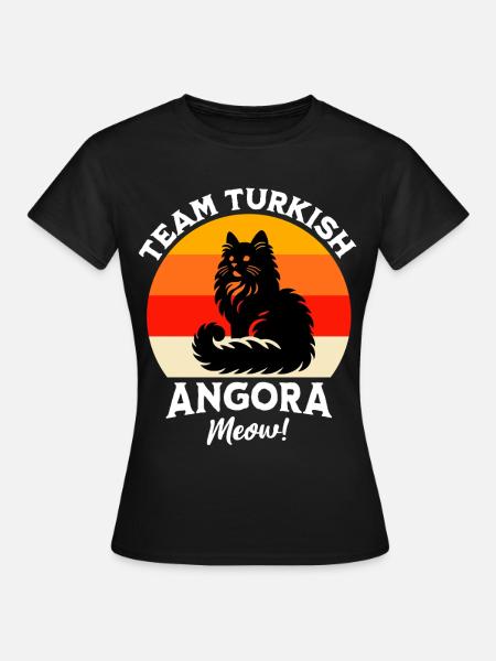 Team Türkisch Angorakatze - Frauen T-Shirt - Schwarz